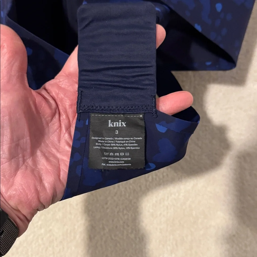 Knix Women's Catalyst Sports Bra Cobalt Blue Colour. S3 - Picture 5 of 6